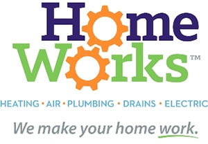 HomeWorks Plumbing Heating & Air logo.