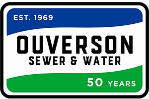 Ouverson Sewer & Water logo.