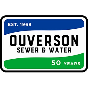 Ouverson Sewer & Water logo.