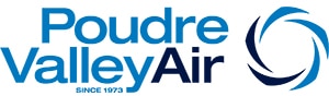 Poudre Valley Air logo.